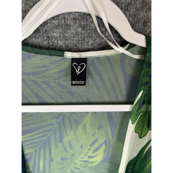 Windsor Transport to Tropical Long Kimono Women's Size Small Beach Coverup - Picture 5 of 10